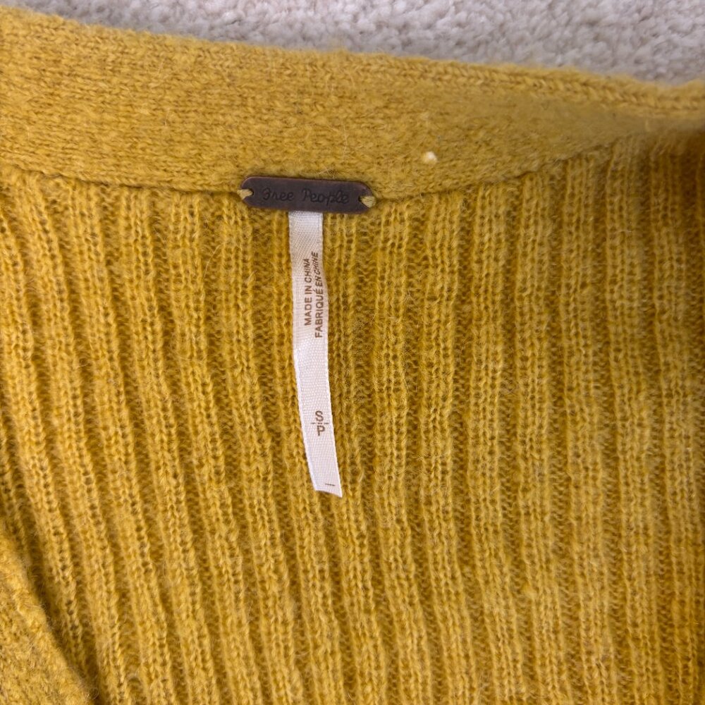 Free People Mimosa Ribbed Cropped Cardigan - Picture 2 of 5